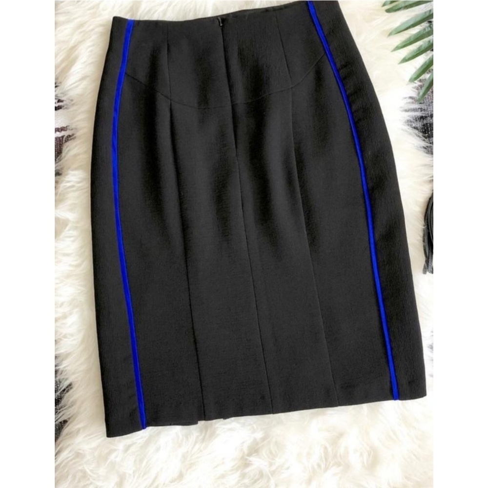 Nanette Lepore Textured Slit Pencil Skirt